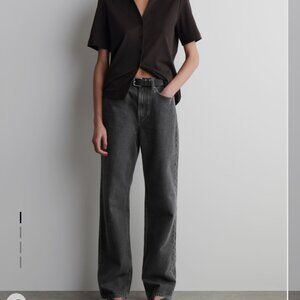 COS loose straight dark denim jeans